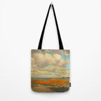 1911 Granville Redmond - A Field of California Poppies Tote Bag Gallery Image 2