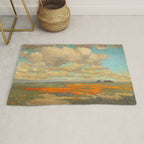 1911 Granville Redmond - A Field of California Poppies Rug Gallery Image 1