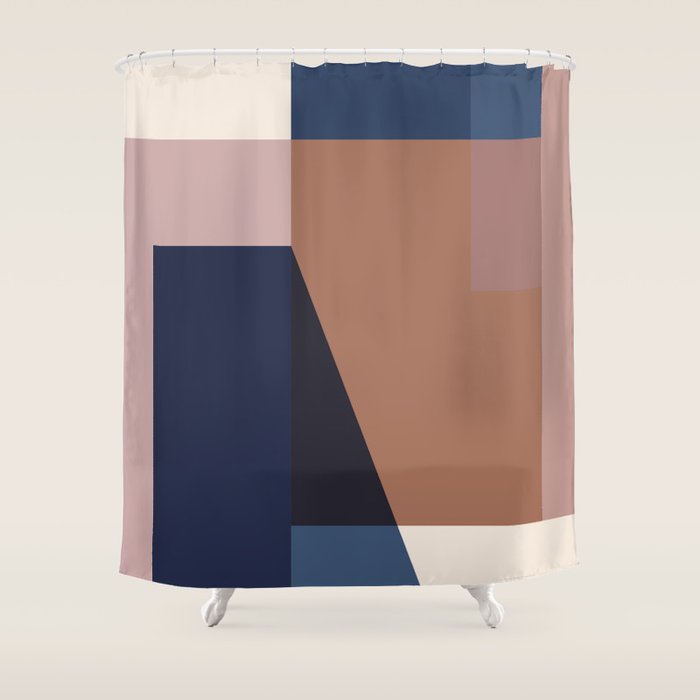 geometric abstract 45 Shower Curtain Gallery Image 1