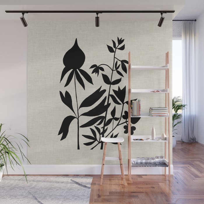 Poppy Bouquet Wall Mural Gallery Image 1