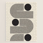 Abstraction_BLACK_LINE_DOT_POP_ART_Minimalism_004D Jigsaw Puzzle Gallery Image 1