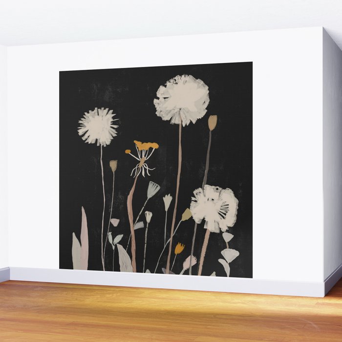 Wildflowers and Dandelions Wall Mural Gallery Image 2