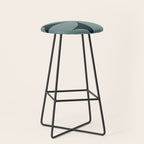 Bauhaus Mid Century Modern Geometric XI Earthy Green Stool Gallery Image 1