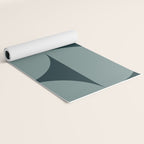 Bauhaus Mid Century Modern Geometric XI Earthy Green Yoga Mat Gallery Image 2