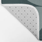 Bauhaus Mid Century Modern Geometric XI Earthy Green Bath Mat Gallery Image 2