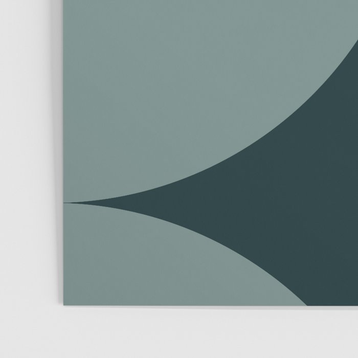 Bauhaus Mid Century Modern Geometric XI Earthy Green Poster Gallery Image 3