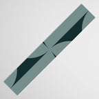 Bauhaus Mid Century Modern Geometric XI Earthy Green Table Runner Gallery Image 3