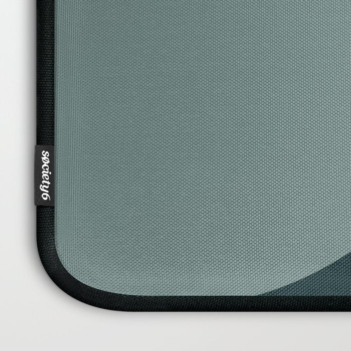 Bauhaus Mid Century Modern Geometric XI Earthy Green Laptop Sleeve Gallery Image 3