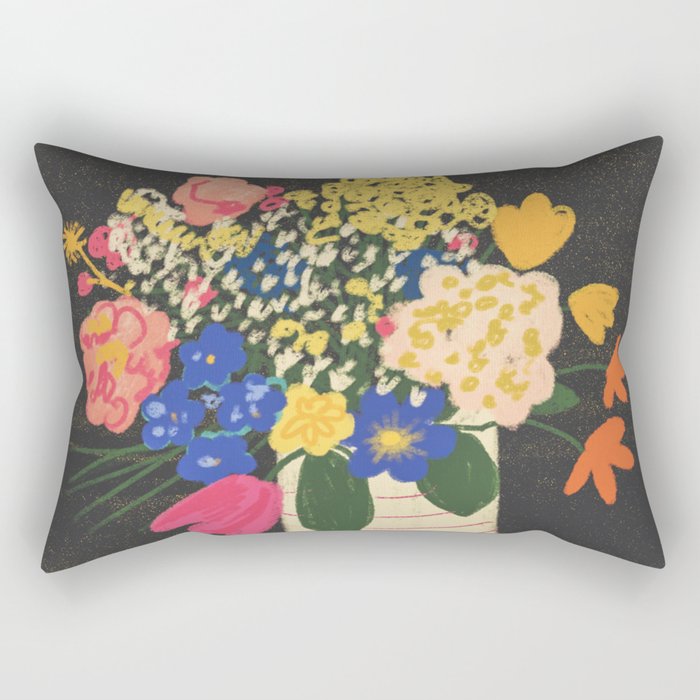 Bright bouquet  Rectangular Pillow Gallery Image 1