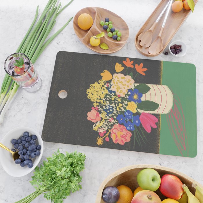 Bright bouquet  Cutting Board Gallery Image 2