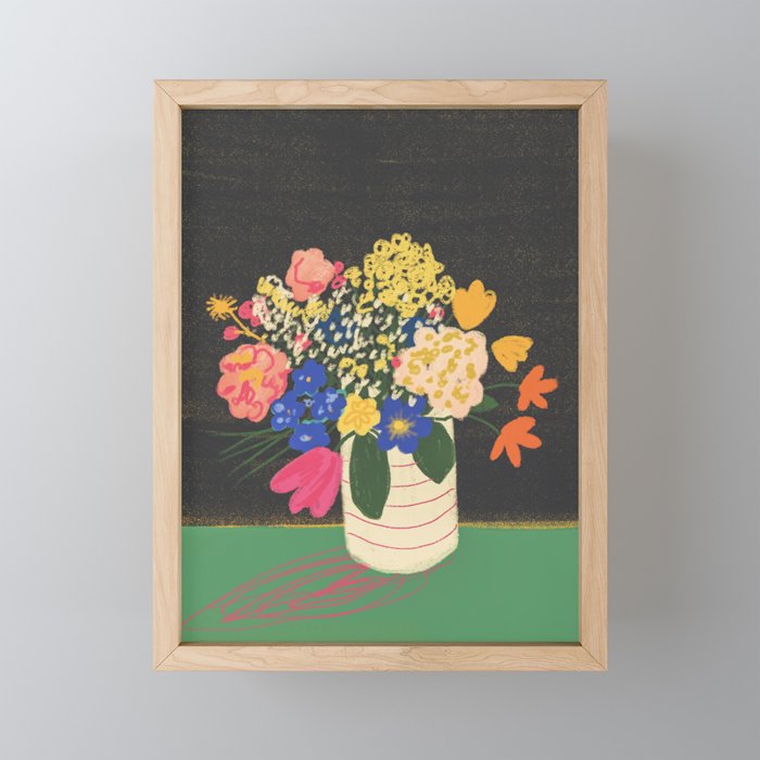 Bright bouquet  Mini Art Print Gallery Image 1