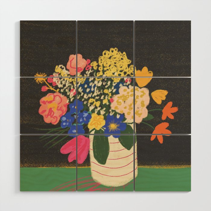 Bright bouquet  Wood Wall Art Gallery Image 1