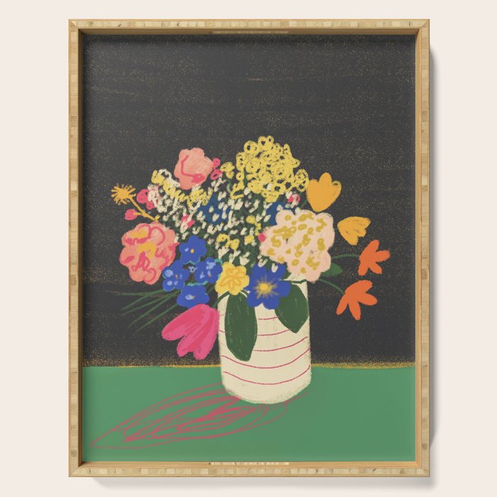 Bright bouquet  Serving Tray Gallery Image 1