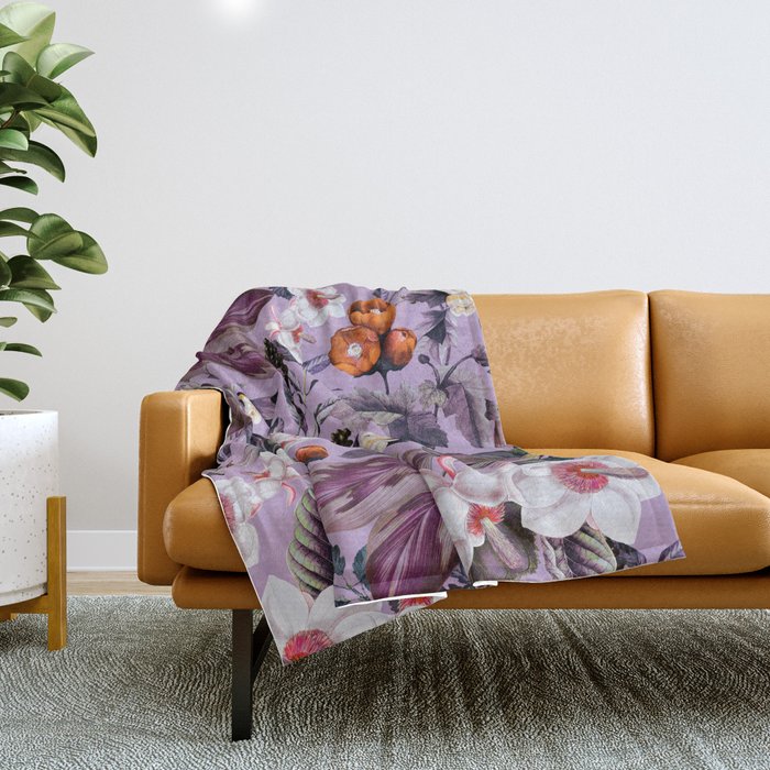 Crocus Petal Throw Blanket Gallery Image 1