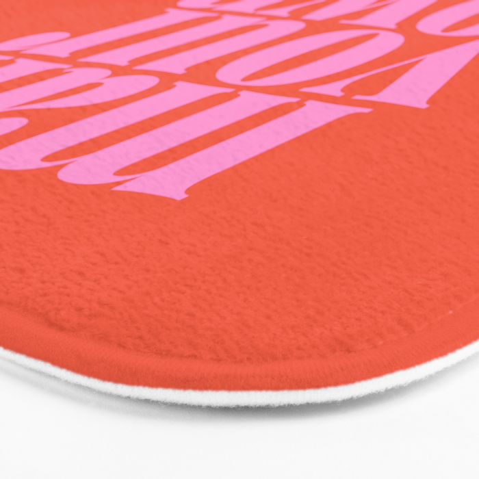Make Your Own Magic | Pink and Orange Bath Mat Gallery Image 3