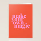 Make Your Own Magic | Pink and Orange Stationery Card Gallery Image 2