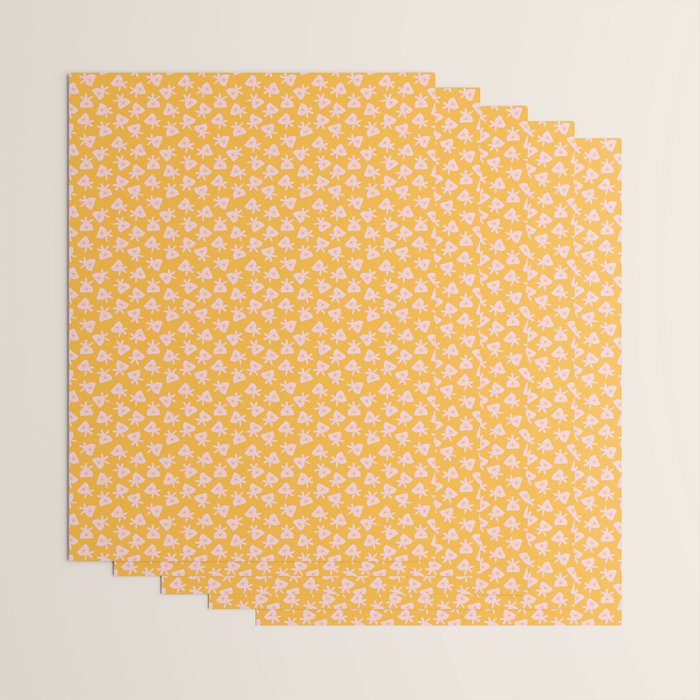Mod Scattered Buds Wrapping Paper Gallery Image 3