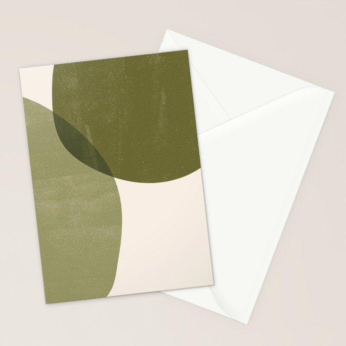 Minimal Semicircles Stationery Card Gallery Image 2