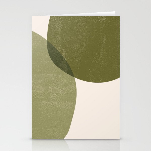 Minimal Semicircles Stationery Card Gallery Image 2
