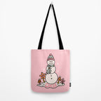 Cancer Zodiac Snowman Tote Bag Gallery Image 2