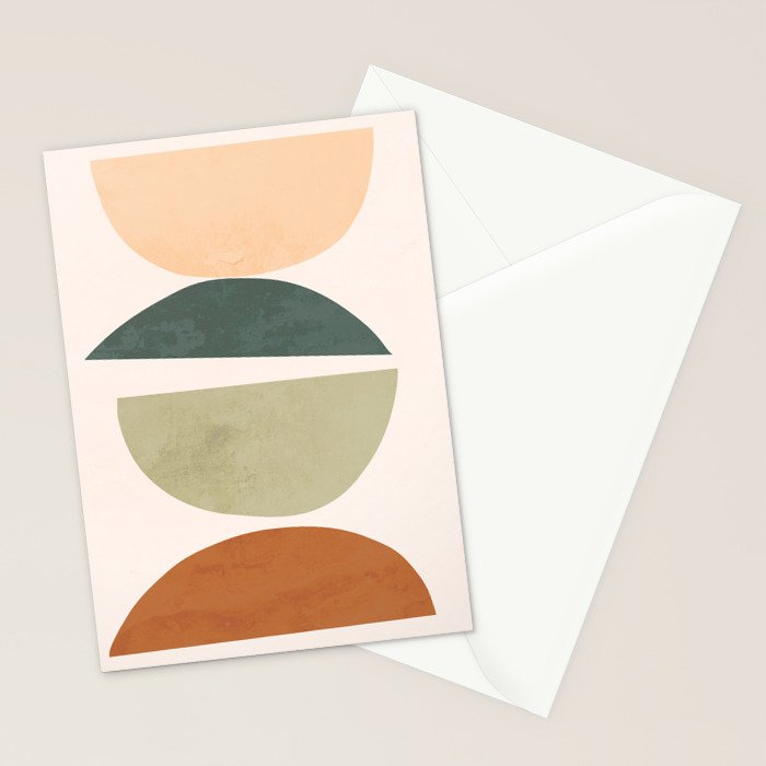 Minimal Abstract Shapes 15 Stationery Card Gallery Image 2