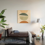 Minimal Abstract Shapes 15 Wood Wall Art Gallery Image 2
