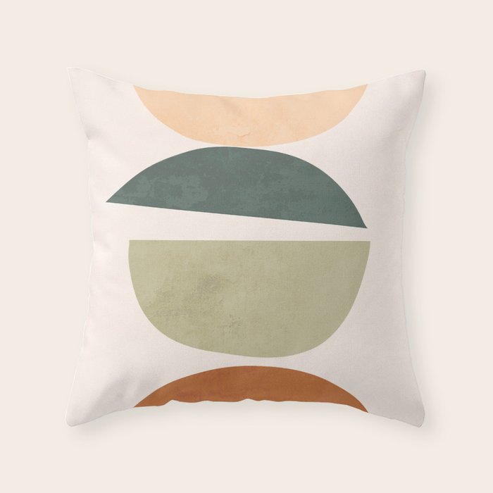 Minimal Abstract Shapes 15 Throw Pillow Gallery Image 6