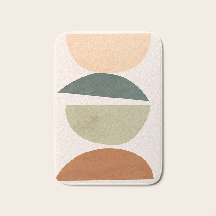 Minimal Abstract Shapes 15 Bath Mat Gallery Image 1