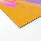 Retro Sunflower & Rainbow in Green & Pink Welcome Mat Gallery Image 2
