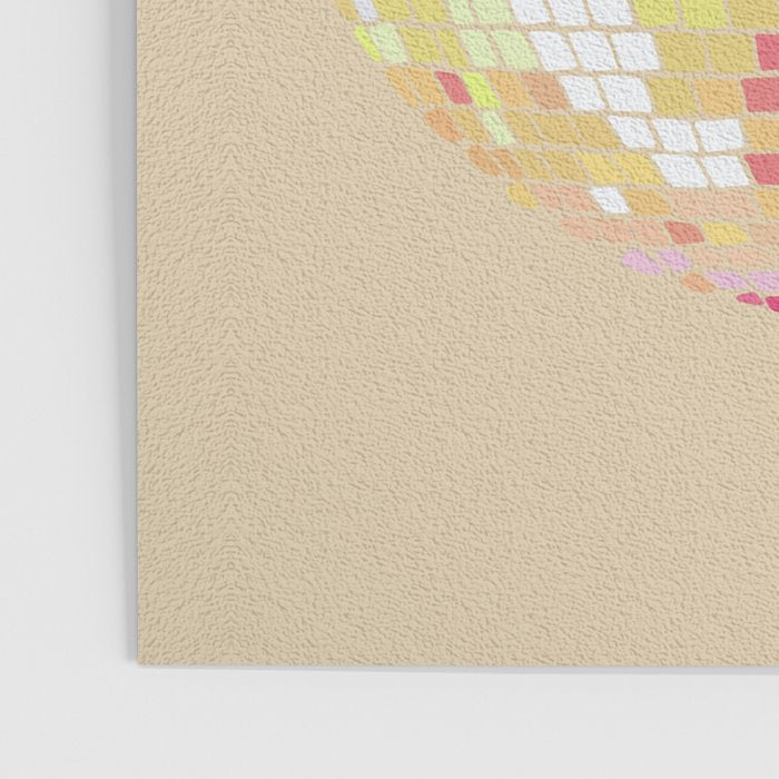 Disco Ball - Pink OmbrÃ© Poster Gallery Image 3