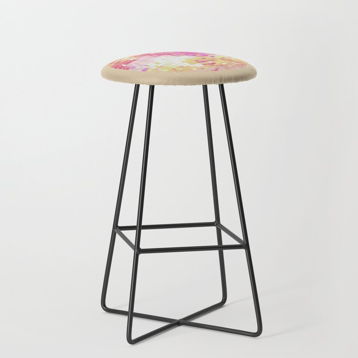 Disco Ball - Pink OmbrÃ© Stool Gallery Image 1
