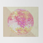Disco Ball - Pink OmbrÃ© Throw Blanket Gallery Image 2