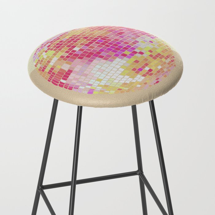 Disco Ball - Pink OmbrÃ© Stool Gallery Image 2