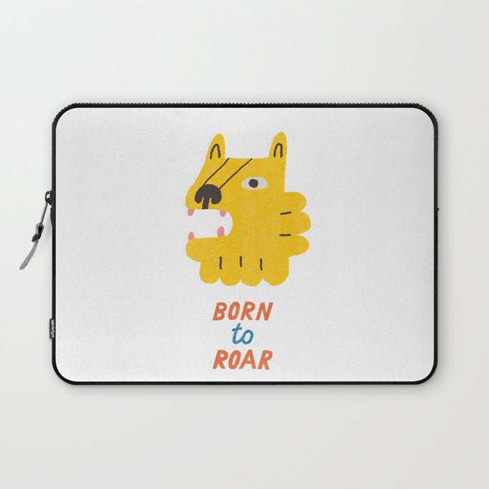 Born to roar Laptop Sleeve Gallery Image 1