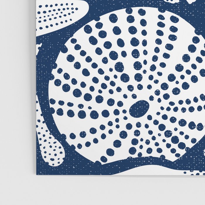 Ocean Floor Nautical Shells Navy Blue Poster Gallery Image 3
