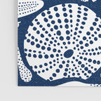Ocean Floor Nautical Shells Navy Blue Poster Gallery Image 3