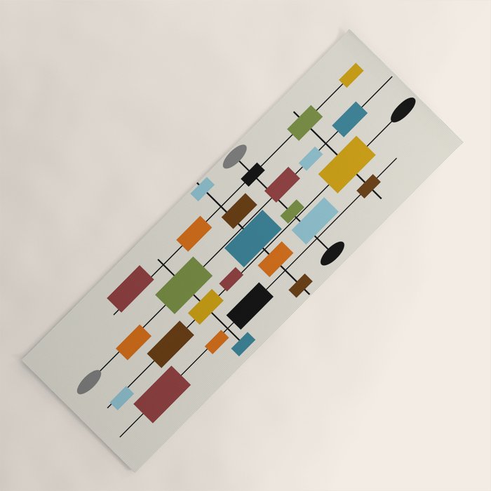 Mid-Century Modern Art 1.3 Yoga Mat Gallery Image 1