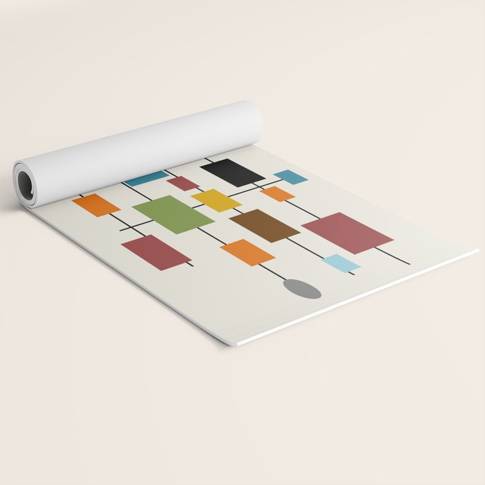 Mid-Century Modern Art 1.3 Yoga Mat Gallery Image 2