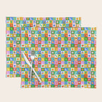 Colorful back to school geometric mosaic pattern Placemat Gallery Image 1