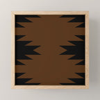 Geometric Southwestern Minimalism - Earthy Burnt Orange Mini Art Print Gallery Image 1