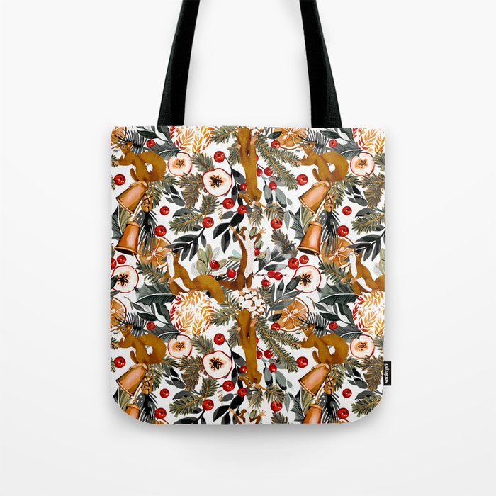 Squirrels on the Christmas tree I Tote Bag Gallery Image 1