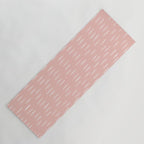 Boho Raindrops Pink Yoga Mat Gallery Image 1