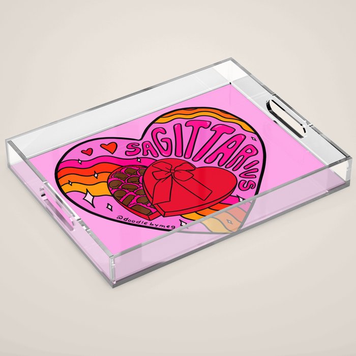 Sagittarius Valentine Acrylic Tray Gallery Image 1