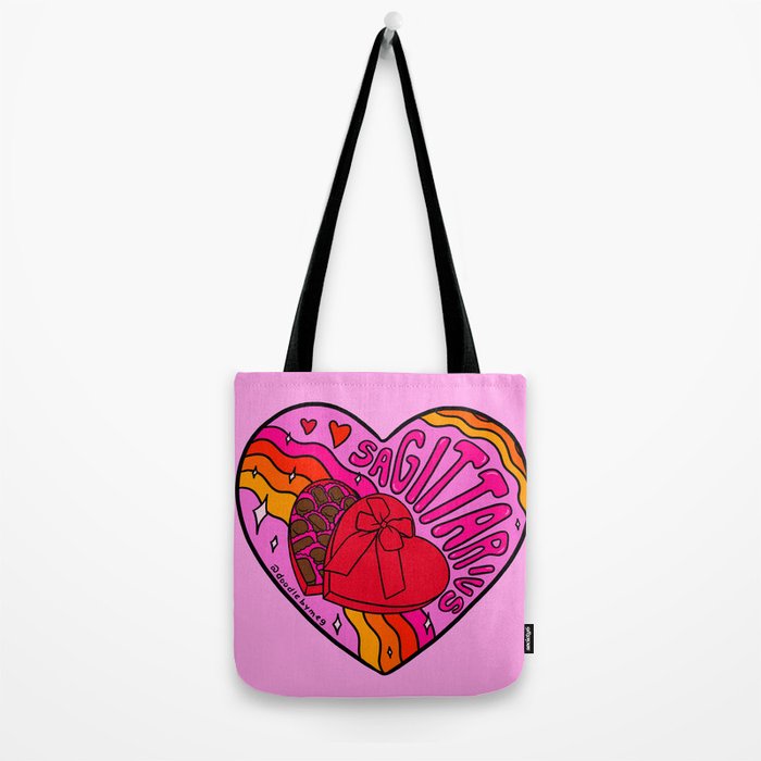 Sagittarius Valentine Tote Bag Gallery Image 2