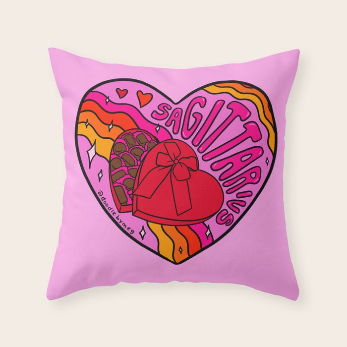 Sagittarius Valentine Throw Pillow Gallery Image 6