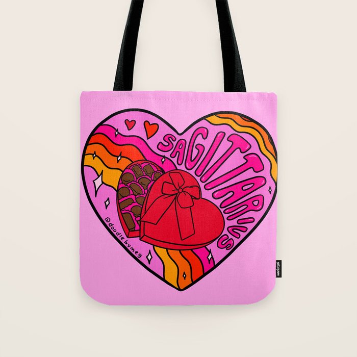 Sagittarius Valentine Tote Bag Gallery Image 1