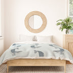 Whimsical Blue Whale Duvet Cover Gallery Image 3