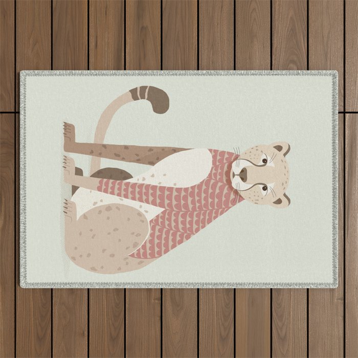 Whimsical Cheetah Outdoor Rug Gallery Image 1
