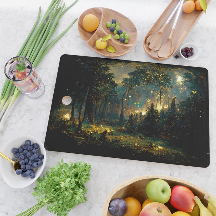 Walking through the fairy forest Cutting Board Gallery Image 2