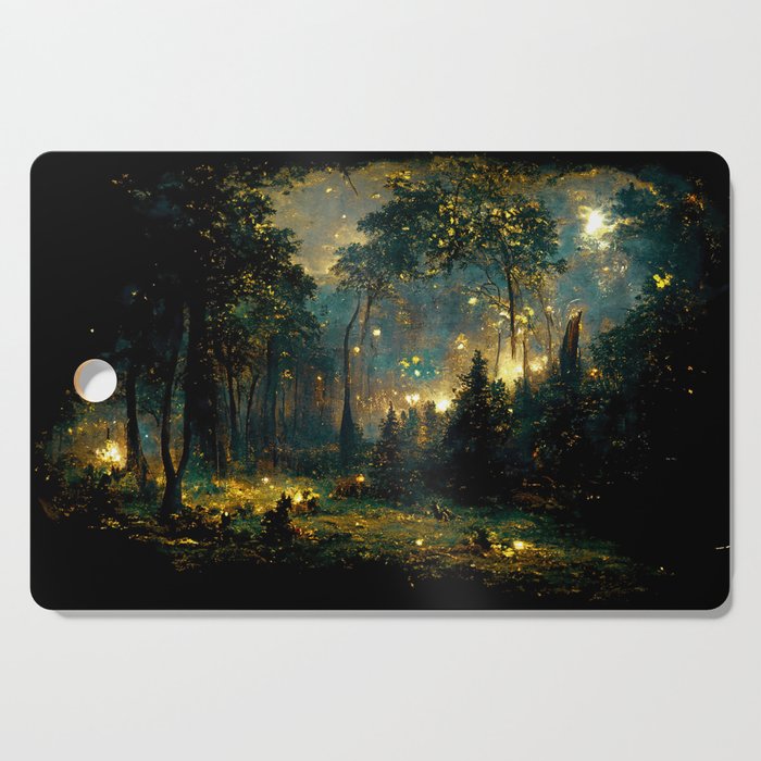 Walking through the fairy forest Cutting Board Gallery Image 1
